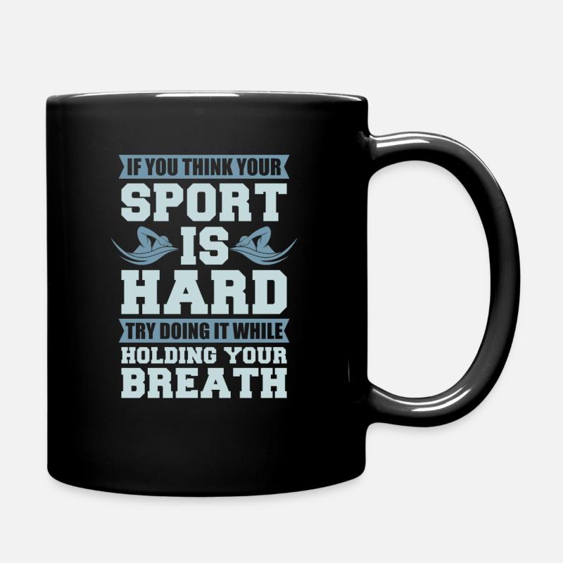 Swimmer suptake gift swimming - Full Colour Mug - black