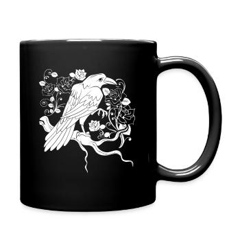 Crow Raven - Full Colour Mug - black - Right