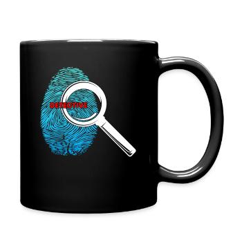 Detective, Children, - Full Colour Mug - black - Right