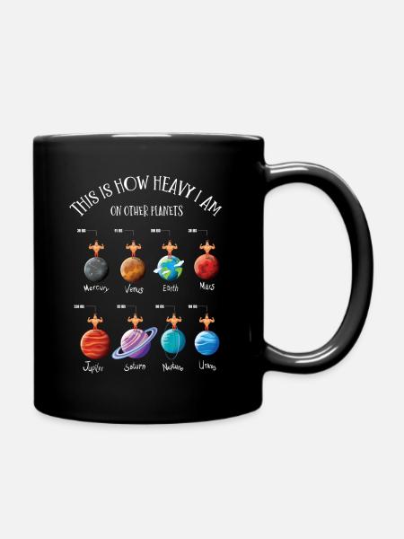 Planètes, univers, Dur Sur les planètes - Mug uni - noir