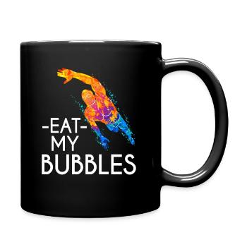 Schwimmtrainer Geschenk Schwimmen - Tasse einfarbig - Schwarz - Rechts