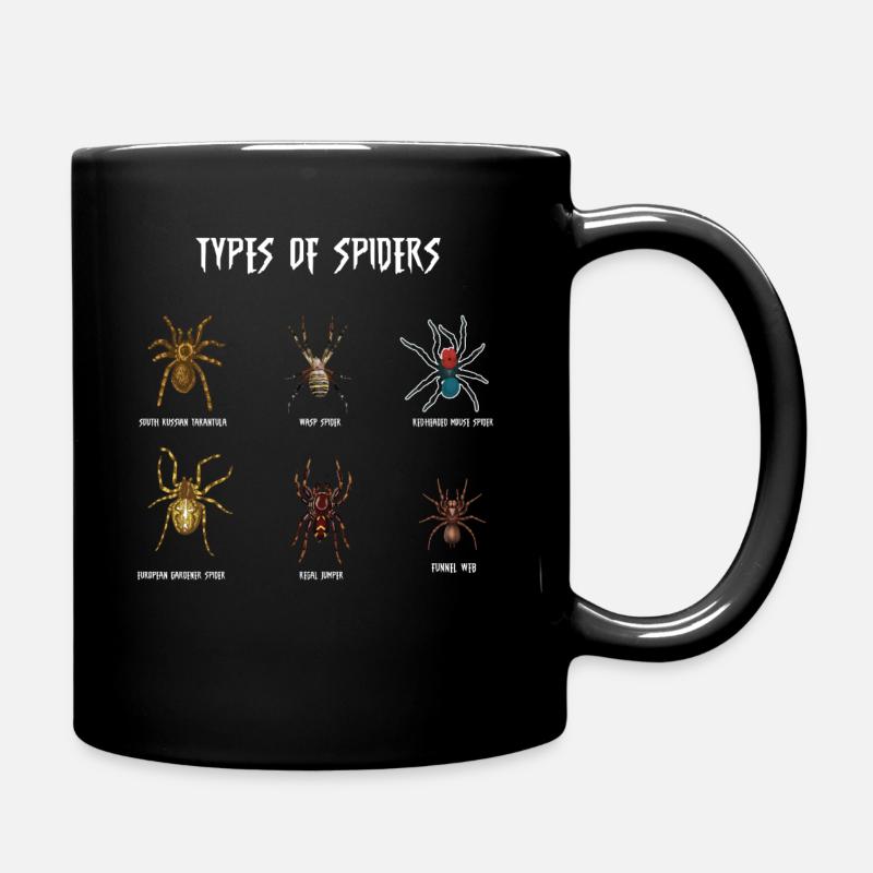 Arten Von Spinnen, Spinne - Tasse einfarbig - Schwarz