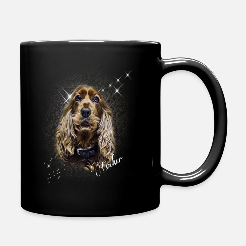 Cocker Spaniel - Tasse einfarbig - Schwarz