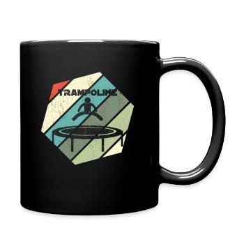 Trampoline trampoline jumper acrobatics - Full Colour Mug - black - Right