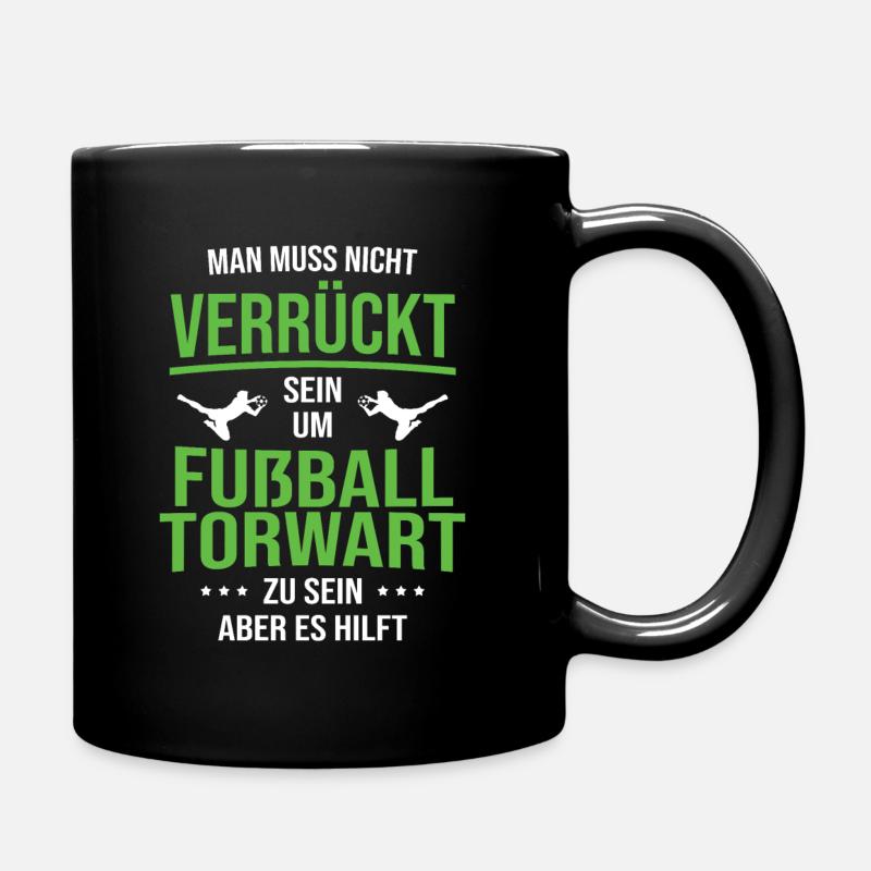 Fußball Torwart Geschenkidee - Tasse einfarbig - Schwarz