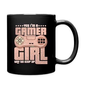 Gaming - Tasse einfarbig - Schwarz - Rechts