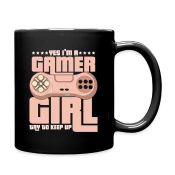 Gaming - Tasse einfarbig - Schwarz - Rechts