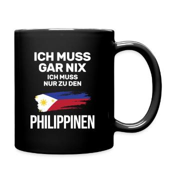 Philippinisch Philippinen Manila - Tasse einfarbig - Schwarz - Rechts