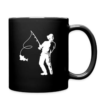 Pêche - Mug uni - noir - Droite