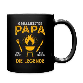 Grill master dad, the man The Myth The Legend - Full Colour Mug - black - Right
