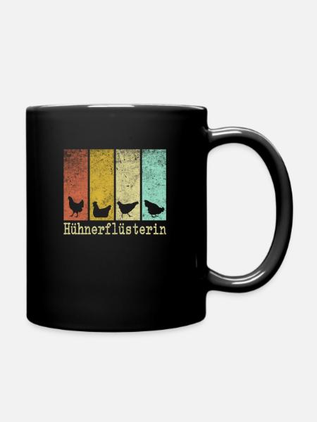 Chicken Whisperer - Chicken Design - Full Colour Mug - black