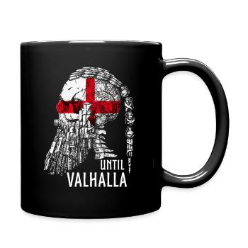 Bis Valhalla, Wikinger, Wikinger Englische Flagge - Tasse einfarbig - Schwarz - Rechts