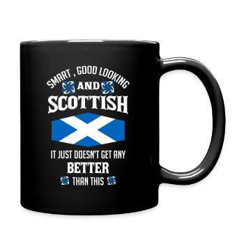 Scottish Wise And Good Loogin, Scotland - Full Colour Mug - black - Right