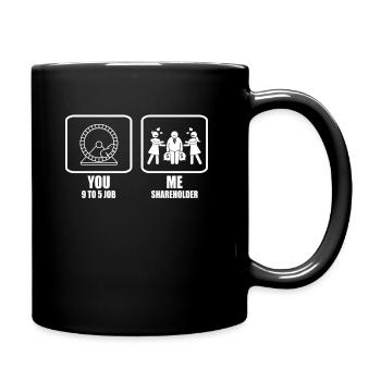 Shareholder Shares Stock Exchange Finance - Full Colour Mug - black - Right