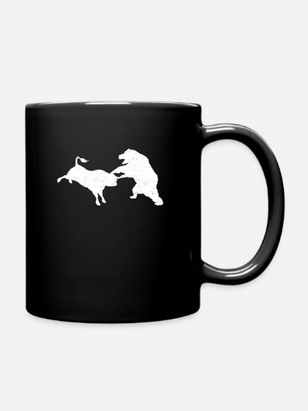 Bull Market Bear Market Stock Market Stock Market Stock Market - Full Colour Mug - black
