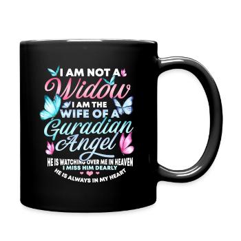 Widow of a Beautiful Man, Mourning, - Full Colour Mug - black - Right