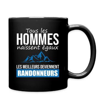 randonneur les meilleurs hommes rando marche - Mug uni - noir - Droite