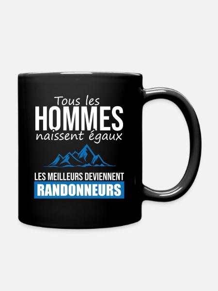 randonneur les meilleurs hommes rando marche - Mug uni - noir