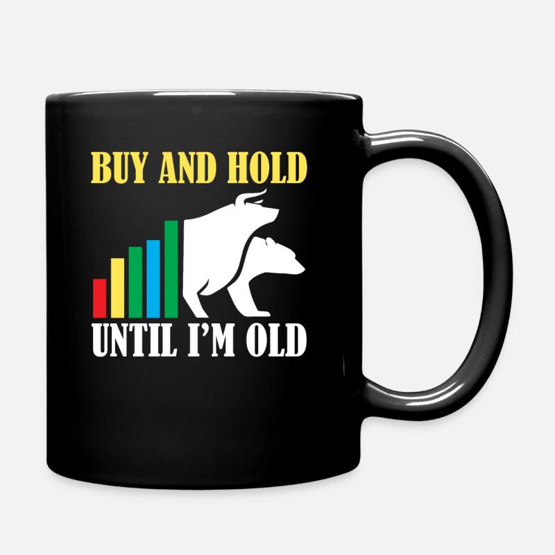 Buy and Hold Trader Trader Crypte actions Bourse dividendes - Mug uni - noir