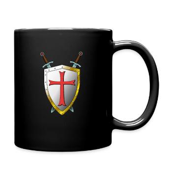 Templer Bouclier et Épées - Templiers - Mug uni - noir - Droite