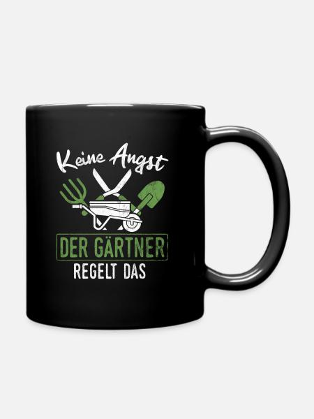Garten Gärtner Hobbygärtner - Tasse einfarbig - Schwarz