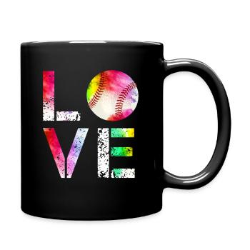 Les fans de base-ball de baseball idée cadeau - Mug uni - noir - Droite