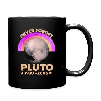 Vintage Never Forget Pluton - T-shirt drôle - Mug uni - noir - Droite