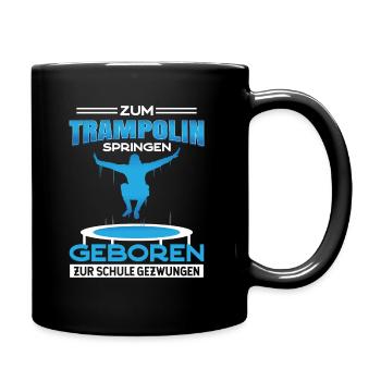 Trampolinspringer Fitness Trampolin Sport - Tasse einfarbig - Schwarz - Rechts