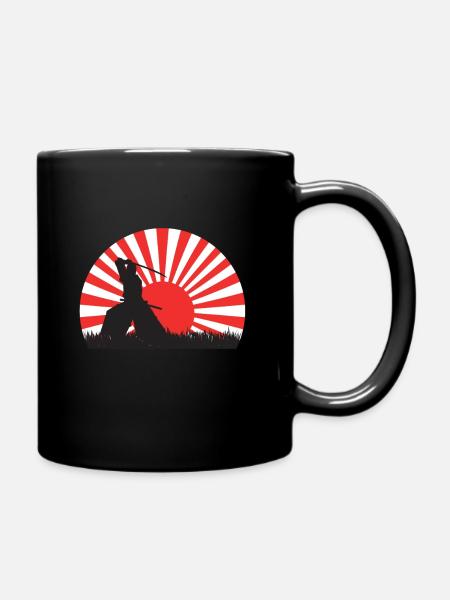 Samouraï Japon Sushi Idée cadeau - Mug uni - noir