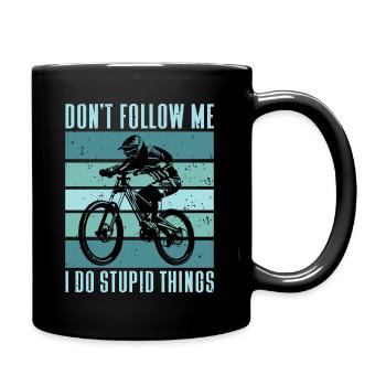 MTB Don’t follow me Bike - Downhill - Mug uni - noir - Droite