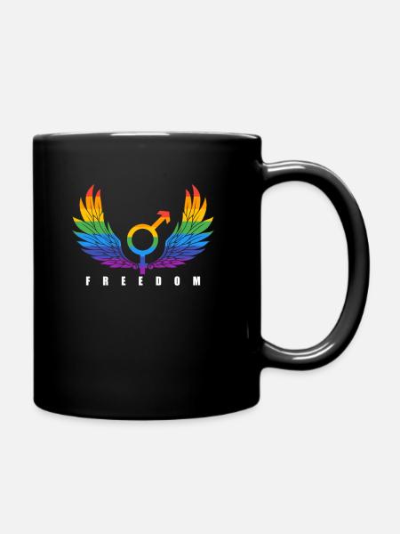 Gay Pride Month Freiheit CSD - Tasse einfarbig - Schwarz