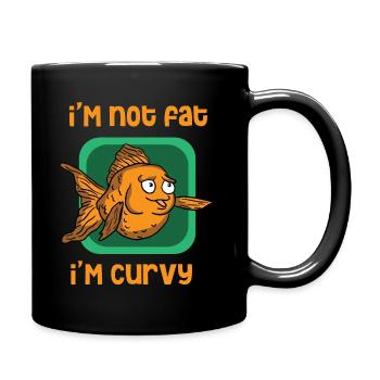 Goldfisch Fisch Aquarium Fische Karpfenfische - Tasse einfarbig - Schwarz - Rechts