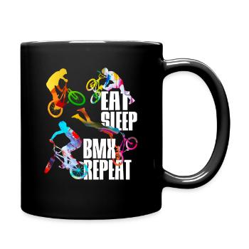 BMX Cascade Freestyle Vélo Vélo Halfpipe Vélo - Mug uni - noir - Droite