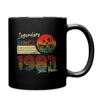 Birthday Gift Men 1983 T-Shirt Legendary - Full Colour Mug - black - Right
