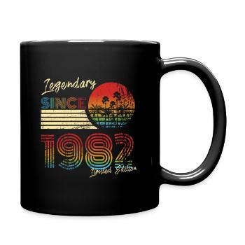 Birthday Gift Men 1982 T-Shirt Legendary - Full Colour Mug - black - Right