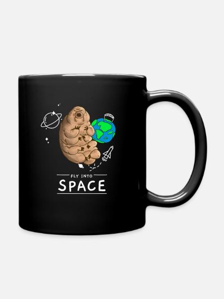 Fly into space - Full Colour Mug - black