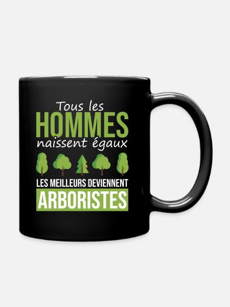 cadeau marrant pour arboriste | arbre métier - Mug uni - noir