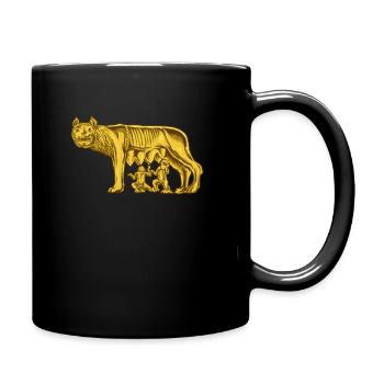 Capitoline Wolf - Full Colour Mug - black - Right