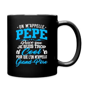 Pépé trop Cool Cadeau Fête des Grands-Pères - Mug uni - noir - Droite