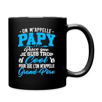 Papy trop Cool Cadeau Fête des Grands-Pères - Mug uni - noir - Droite