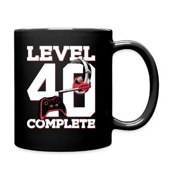 40ÈME ANNIVERSAIRE NIVEAU 40 JEU COMPLET - Mug uni - noir - Droite