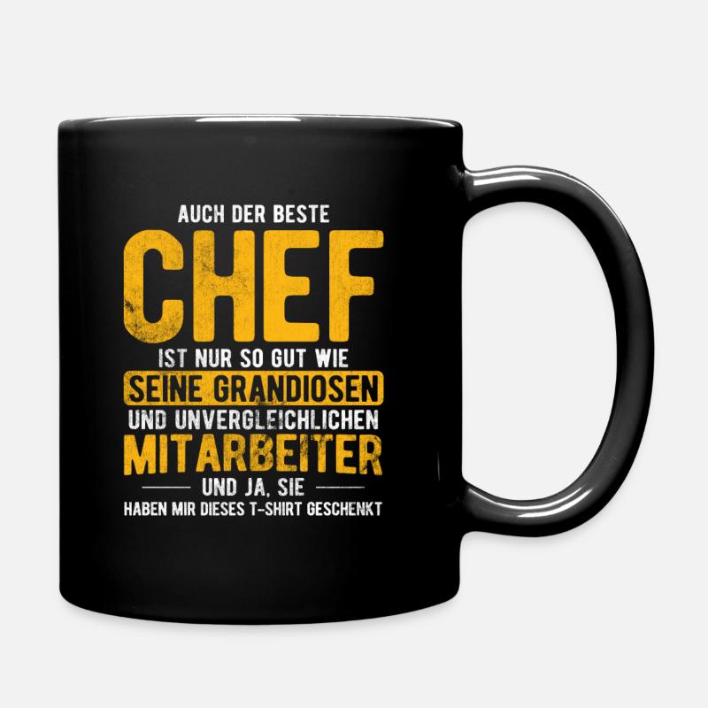 Bester Chef So Gut Wie Grandiosen Mitarbeiter Chef - Tasse einfarbig - Schwarz