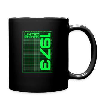 Limited Edition Grid 1973 - Birthday - Full Colour Mug - black - Right