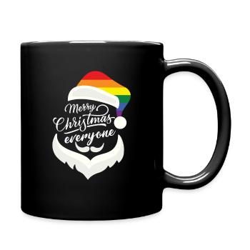Christmas Xmas Weihnachstgeschenk Weihnachten - Tasse einfarbig - Schwarz - Rechts