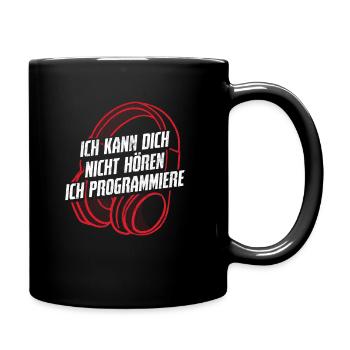 Informatik Informatiker Programmierer - Tasse einfarbig - Schwarz - Rechts