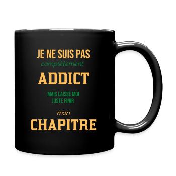 Addict livres lecture - Mug uni - noir - Droite
