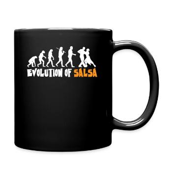 Evolution Salsa, Danseuse de Salsa - Mug uni - noir - Droite