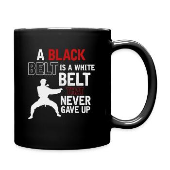 Karate, Black Belt - Full Colour Mug - black - Right