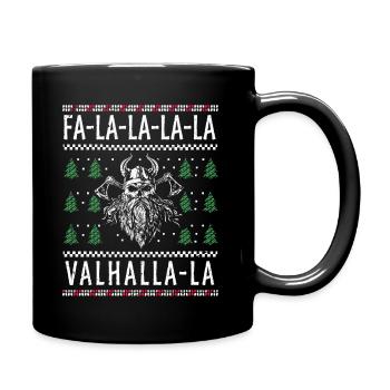 Valhalla, Viking Christmas, Vikings - Full Colour Mug - black - Right
