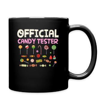 Offizieller Bonbontester, Bonbon - Tasse einfarbig - Schwarz - Rechts